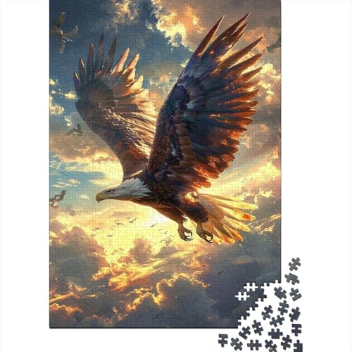 Adler Puzzle 1000 Teile,Puzzle Für Erwachsene, Impossible Puzzle,Puzzle Farbenfrohes Legespiel,GesKükenlichkeitsspiel Für Die Ganze Familie Puzzel 1000pcs (75x50cm) von DVAPAHEVK