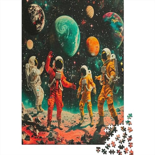 Astronaut 1000 Teile Puzzle Puzzle-Geschenk Familien-Puzzlespiel Familienspaß 100% Recycelten Kartons 1000pcs (75x50cm) von DVAPAHEVK