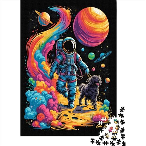 Astronaut 1000 Teile Puzzle Spielzeug Geschenk Kinder Lernspiel Familienspaß Impossible Puzzle 1000pcs (75x50cm) von DVAPAHEVK