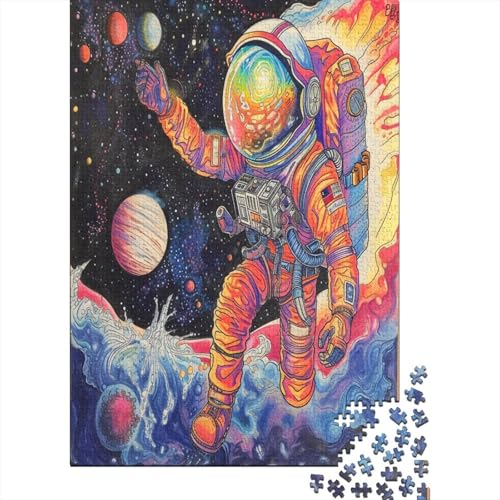 Astronaut 300 Teile Puzzle Puzzle-Geschenk Geschicklichkeitsspiel Familienspaß Impossible Puzzle 300pcs (40x28cm) von DVAPAHEVK