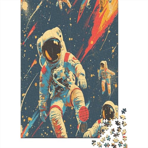 Astronaut 500 Teile Puzzle Puzzle Für Erwachsene Geschicklichkeitsspiel Familienspaß 100% Recycelten Kartons 500pcs (52x38cm) von DVAPAHEVK