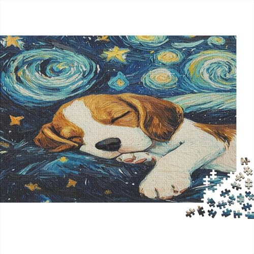 BAdler Dogs 500 Teile Puzzle Premium Quality Puzzle Geschicklichkeitsspiel Familienspaß 100% Recycelten Kartons 500pcs (52x38cm) von DVAPAHEVK