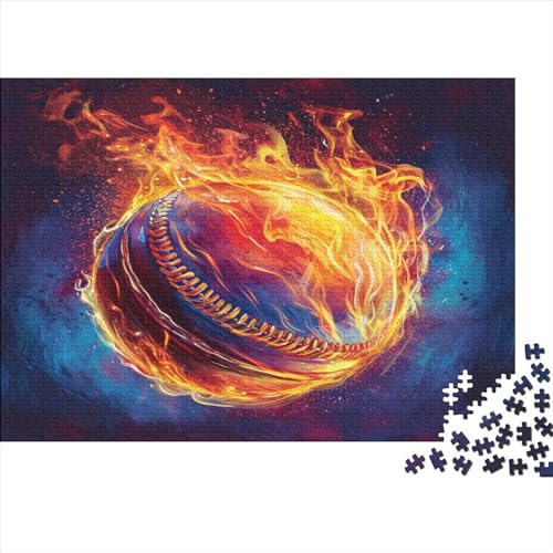 Baseball 300 Teile Puzzle Spielzeug Geschenk Geschicklichkeitsspiel Familienspaß 100% Recycelten Kartons 300pcs (40x28cm) von DVAPAHEVK