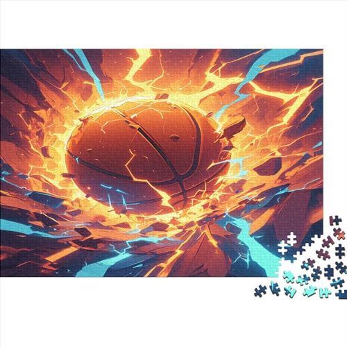 Basketball 300 Teile Puzzle Puzzle-Geschenk Geschicklichkeitsspiel Für Erwachsenen Ab 14 Jahren 100% Recycelten Kartons 300pcs (40x28cm) von DVAPAHEVK