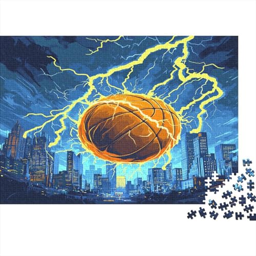 Basketball 500 Teile Puzzle Puzzle Für Erwachsene Familien-Puzzlespiel Familienspaß Impossible Puzzle 500pcs (52x38cm) von DVAPAHEVK