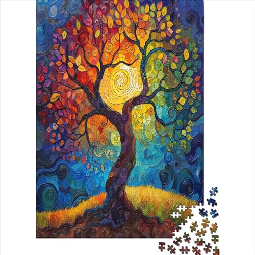 Baum des Lebens Puzzle 1000 Teile,Puzzle Für Erwachsene, Impossible Puzzle,Puzzle 1000 Puzzle Home DekoRatteion Puzzle,Erwachsenenpuzzle Puzzel 1000pcs (75x50cm) von DVAPAHEVK