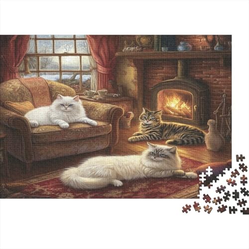 Bequeme Hütte 300 Teile Puzzle Puzzle-Geschenk Kinder Lernspiel Für Erwachsenen Ab 14 Jahren 100% Recycelten Kartons 300pcs (40x28cm) von DVAPAHEVK