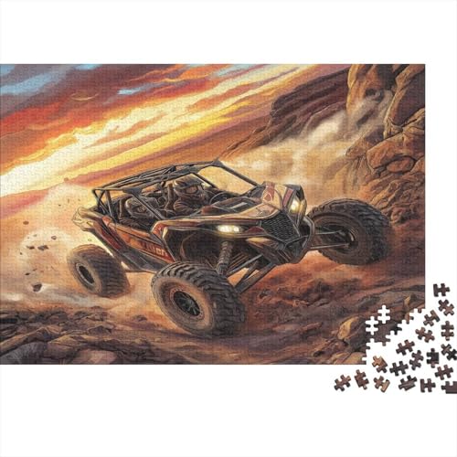 Berg-Geländewagen 500 Teile Puzzle Spielzeug Geschenk Geschicklichkeitsspiel Familienspaß Impossible Puzzle 500pcs (52x38cm) von DVAPAHEVK