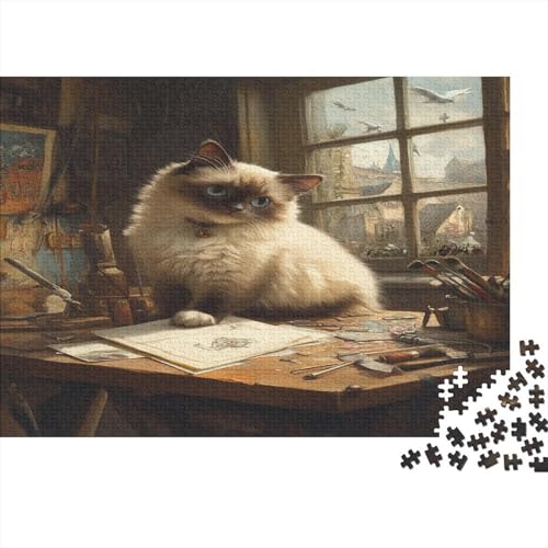 Birman 1000 Teile Puzzle Spielzeug Geschenk Kinder Lernspiel Familienspaß Impossible Puzzle 1000pcs (75x50cm) von DVAPAHEVK