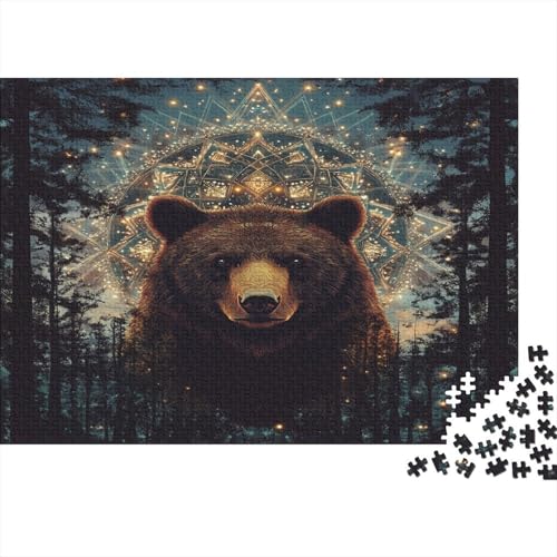 Brown Bär 1000 Teile Puzzle Spielzeug Geschenk Geschicklichkeitsspiel Für Erwachsene Und Kinder Impossible Puzzle 1000pcs (75x50cm) von DVAPAHEVK