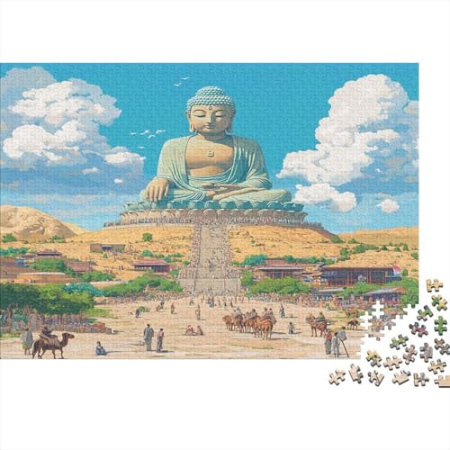 Buddha 1000 Teile Puzzle Puzzle Für Erwachsene Geschicklichkeitsspiel Familienspaß Impossible Puzzle 1000pcs (75x50cm) von DVAPAHEVK