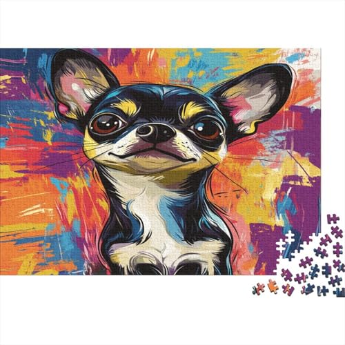 Chihuahua 500 Teile Puzzle Spielzeug Geschenk Kinder Lernspiel Familienspaß Impossible Puzzle 500pcs (52x38cm) von DVAPAHEVK