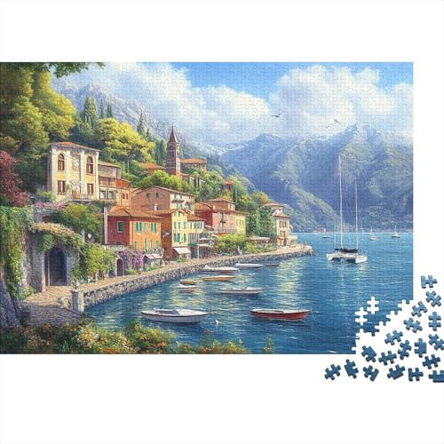 Comer See 500 Teile Puzzle Premium Quality Puzzle Kinder Lernspiel Für Erwachsene Und Kinder Impossible Puzzle 500pcs (52x38cm) von DVAPAHEVK