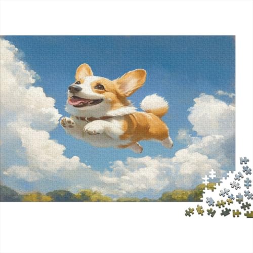 Corgi 1000 Teile Puzzle Spielzeug Geschenk Geschicklichkeitsspiel Familienspaß Impossible Puzzle 1000pcs (75x50cm) von DVAPAHEVK