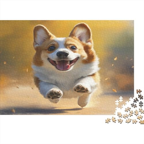 Corgi 1000 Teile Puzzle Spielzeug Geschenk Geschicklichkeitsspiel Familienspaß Impossible Puzzle 1000pcs (75x50cm) von DVAPAHEVK