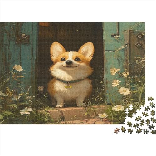 Corgi 300 Teile Puzzle Spielzeug Geschenk Kinder Lernspiel Familienspaß 100% Recycelten Kartons 300pcs (40x28cm) von DVAPAHEVK