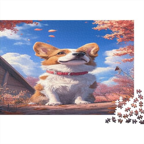 Corgi 300 Teile Puzzle Spielzeug Geschenk Kinder Lernspiel Für Erwachsene Und Kinder 100% Recycelten Kartons 300pcs (40x28cm) von DVAPAHEVK