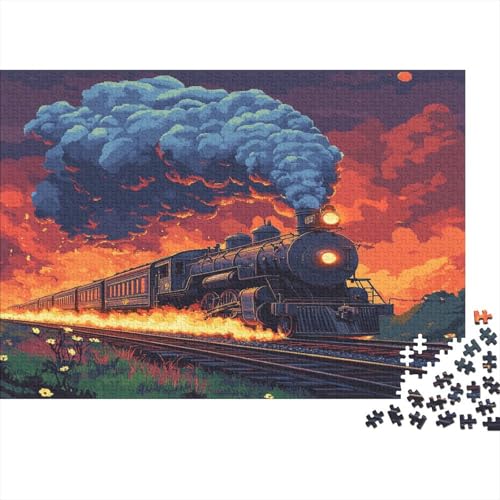 Dampfzug 500 Teile Puzzle Spielzeug Geschenk Geschicklichkeitsspiel Für Erwachsenen Ab 14 Jahren Impossible Puzzle 500pcs (52x38cm) von DVAPAHEVK