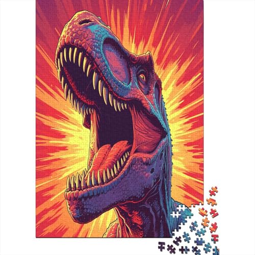 Dinosaurier 500 Teile Puzzle Puzzle Für Erwachsene Kinder Lernspiel Familienspaß Impossible Puzzle 500pcs (52x38cm) von DVAPAHEVK