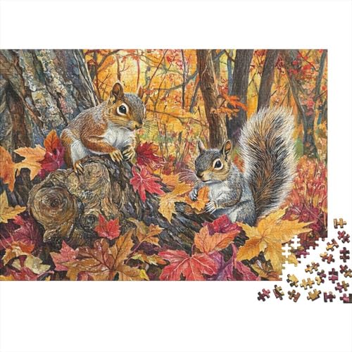 Eichhörnchen 300 Teile Puzzle Puzzle-Geschenk Kinder Lernspiel Für Erwachsenen Ab 14 Jahren Impossible Puzzle 300pcs (40x28cm) von DVAPAHEVK