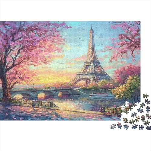 Eiffelturm 300 Teile Puzzle Spielzeug Geschenk Kinder Lernspiel Familienspaß Impossible Puzzle 300pcs (40x28cm) von DVAPAHEVK