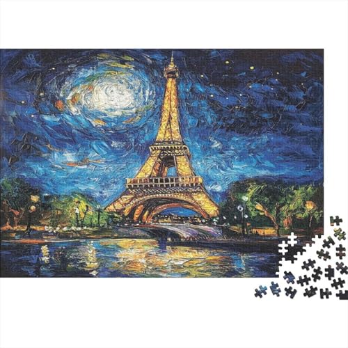 Eiffelturm 500 Teile Puzzle Puzzle Für Erwachsene Familien-Puzzlespiel Familienspaß Impossible Puzzle 500pcs (52x38cm) von DVAPAHEVK