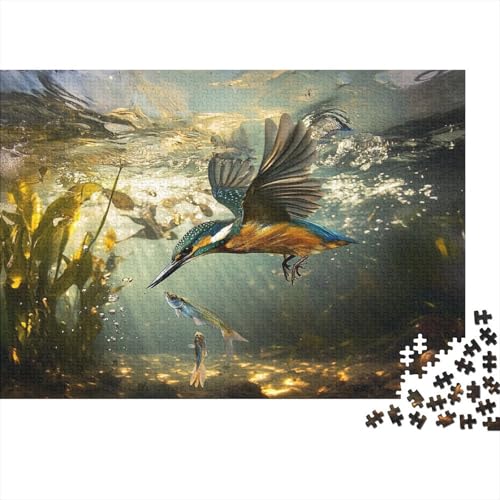 Eisvogel 1000 Teile Puzzle Puzzle-Geschenk Geschicklichkeitsspiel Für Erwachsene Und Kinder Impossible Puzzle 1000pcs (75x50cm) von DVAPAHEVK