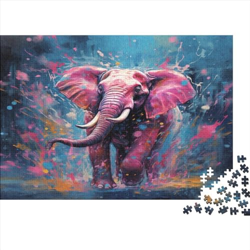 Elefant Puzzlespiel 1000 Teile Puzzle Für Erwachsene Und Kinder Ab 14 Jahren, Erwachsenen Puzzlespiel Puzzel 1000pcs (75x50cm) von DVAPAHEVK