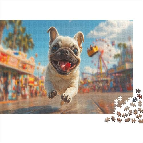 FRANZÖSISCHE Bulldogge 1000 Teile Puzzle Premium Quality Puzzle Kinder Lernspiel Familienspaß 100% Recycelten Kartons 1000pcs (75x50cm) von DVAPAHEVK