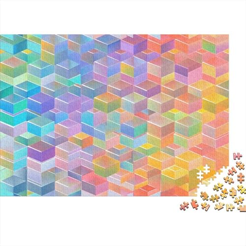 Farbige Bausteine 1000 Teile Puzzle Spielzeug Geschenk Geschicklichkeitsspiel Für Erwachsene Und Kinder Impossible Puzzle 1000pcs (75x50cm) von DVAPAHEVK