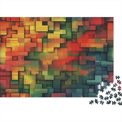 Farbige Bausteine 300 Teile Puzzle Puzzle Für Erwachsene Familien-Puzzlespiel Familienspaß Impossible Puzzle 300pcs (40x28cm) von DVAPAHEVK