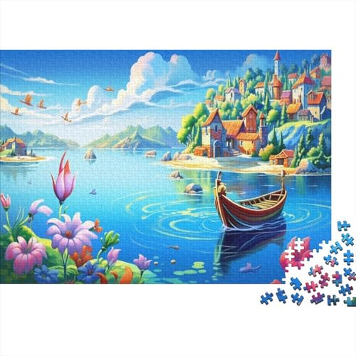 Ferienbucht 1000 Teile Puzzle Premium Quality Puzzle Geschicklichkeitsspiel Familienspaß 100% Recycelten Kartons 1000pcs (75x50cm) von DVAPAHEVK