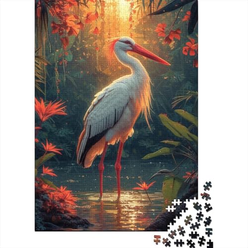 Flamingo 300 Teile Puzzle Premium Quality Puzzle Kinder Lernspiel Für Erwachsene Und Kinder Impossible Puzzle 300pcs (40x28cm) von DVAPAHEVK