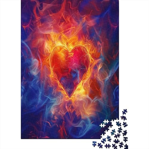 Flammenliebe 300 Teile Puzzle Premium Quality Puzzle Kinder Lernspiel Für Erwachsene Und Kinder Impossible Puzzle 300pcs (40x28cm) von DVAPAHEVK