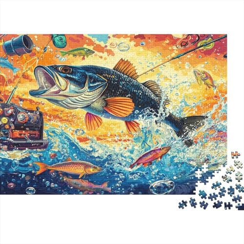 Forelle 1000 Teile Puzzle Spielzeug Geschenk Kinder Lernspiel Familienspaß Impossible Puzzle 1000pcs (75x50cm) von DVAPAHEVK