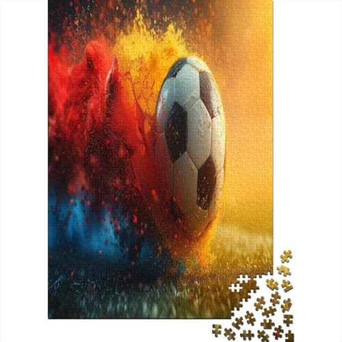 Fußball 1000 Teile Puzzle Spielzeug Geschenk Kinder Lernspiel Für Erwachsenen Ab 14 Jahren 100% Recycelten Kartons 1000pcs (75x50cm) von DVAPAHEVK