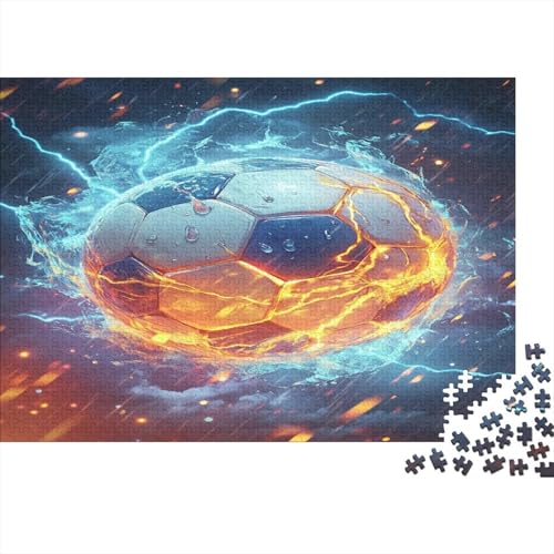 Fußball 300 Teile Puzzle Premium Quality Puzzle Kinder Lernspiel Familienspaß Impossible Puzzle 300pcs (40x28cm) von DVAPAHEVK