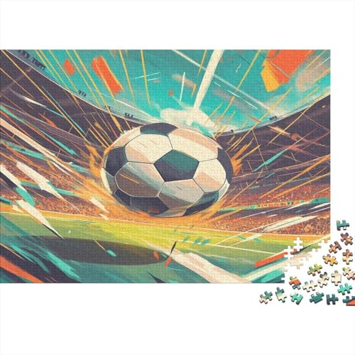 Fußball 300 Teile Puzzle Puzzle-Geschenk Geschicklichkeitsspiel Familienspaß Impossible Puzzle 300pcs (40x28cm) von DVAPAHEVK