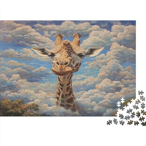 Giraffe 500 Teile Puzzle Premium Quality Puzzle Familien-Puzzlespiel Für Erwachsene Und Kinder Impossible Puzzle 500pcs (52x38cm) von DVAPAHEVK