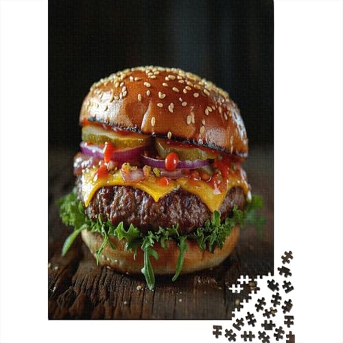 Hamburger 1000 Teile Puzzle Spielzeug Geschenk Kinder Lernspiel Familienspaß Impossible Puzzle 1000pcs (75x50cm) von DVAPAHEVK