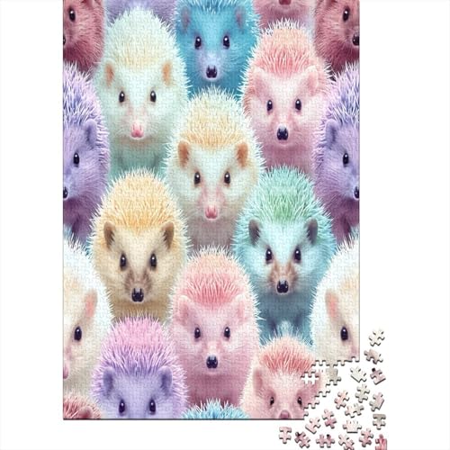 HedgeSchwein 300 Teile Puzzle Premium Quality Puzzle Geschicklichkeitsspiel Familienspaß Impossible Puzzle 300pcs (40x28cm) von DVAPAHEVK