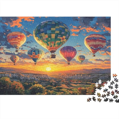 Heißluftballon 1000 Teile Puzzle Spielzeug Geschenk Geschicklichkeitsspiel Für Erwachsene Und Kinder Impossible Puzzle 1000pcs (75x50cm) von DVAPAHEVK