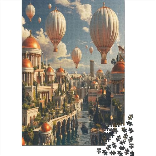 Heißluftballon 300 Teile Puzzle Puzzle-Geschenk Familien-Puzzlespiel Für Erwachsene Und Kinder 100% Recycelten Kartons 300pcs (40x28cm) von DVAPAHEVK