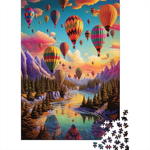 Heißluftballon Puzzle 1000 Teile,Puzzle Für Erwachsene, Impossible Puzzle, GesKükenlichkeitsspiel Für Die Ganze Familie,Puzzle Legespiel- Erwachsenenpuzzle Puzzel 1000pcs (75x50cm) von DVAPAHEVK