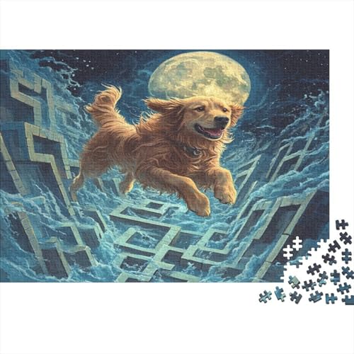 Irish Setter 500 Teile Puzzle Puzzle-Geschenk Geschicklichkeitsspiel Familienspaß Impossible Puzzle 500pcs (52x38cm) von DVAPAHEVK