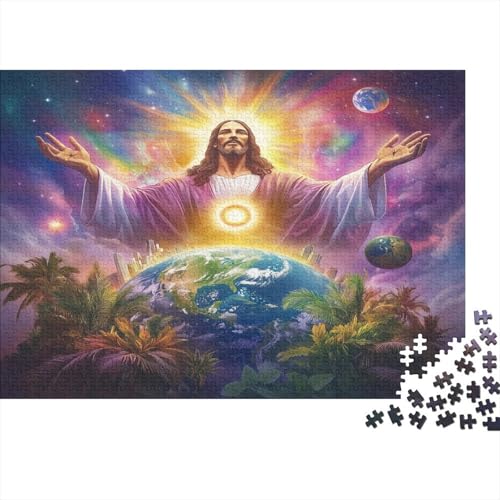 Jesus 300 Teile Puzzle Puzzle-Geschenk Geschicklichkeitsspiel Familienspaß Impossible Puzzle 300pcs (40x28cm) von DVAPAHEVK