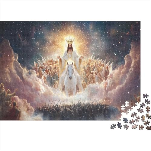 Jesus 300 Teile Puzzle Spielzeug Geschenk Kinder Lernspiel Familienspaß 100% Recycelten Kartons 300pcs (40x28cm) von DVAPAHEVK