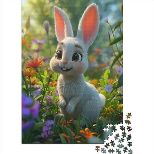 Kaninchen 1000 Teile Puzzle Puzzle-Geschenk Geschicklichkeitsspiel Für Erwachsenen Ab 14 Jahren Impossible Puzzle 1000pcs (75x50cm) von DVAPAHEVK