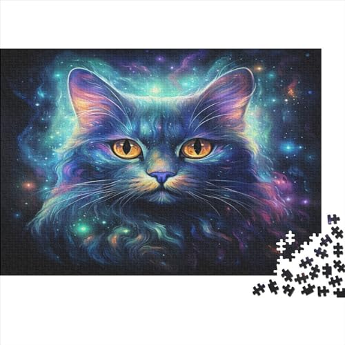 Katze 300 Teile Puzzle Puzzle-Geschenk Kinder Lernspiel Für Erwachsenen Ab 14 Jahren 100% Recycelten Kartons 300pcs (40x28cm) von DVAPAHEVK