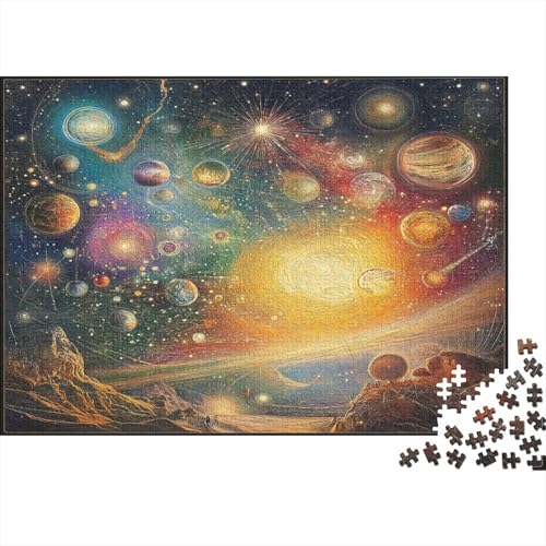 Kosmische Galaxie 500 Teile Puzzle Premium Quality Puzzle Familien-Puzzlespiel Familienspaß Impossible Puzzle 500pcs (52x38cm) von DVAPAHEVK